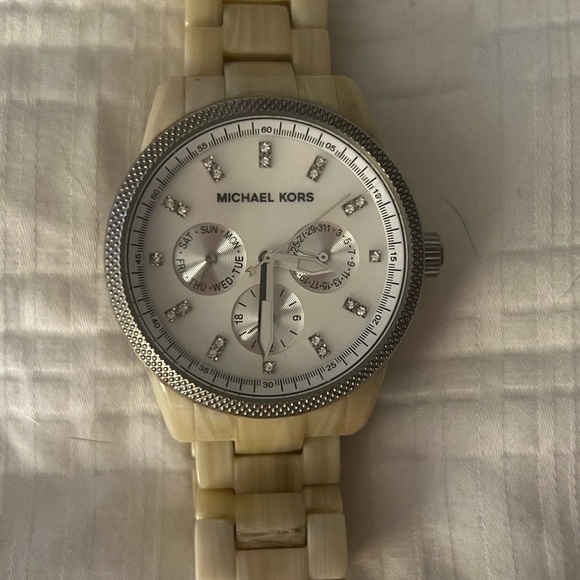 Michael Kors Chronograph Watch with Diamond Inlay - Picture 2 of 5